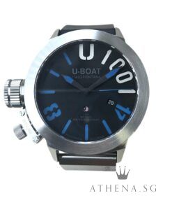 U-BOAT CLASSICO U-1001 BLUE U-BOAT 47MM LIMITED EDITION IN TITANIUM WITH BOX & CERT DATED (10/2019) U-1001 [RETAIL SGD $8K++]