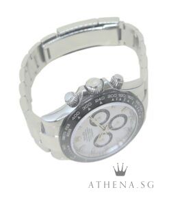 Alternative view of LIKE NEW!! ROLEX OYSTER PERPETUAL COSMOGRAPH DAYTONA CERAMIC 40MM "WHITE PANDA DIAL" WITH BOX, WHITE TAG & CERT DATED 05/2023 (STILL UNDER AGENT WARRANTY) 116500LN [DISCONTINUED]
