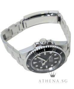 Alternative view of LIKE NEW!! UNPOLISHED!! ROLEX OYSTER PERPETUAL SUBMARINER NO-DATE CERAMIC 41MM "BLACK DIAL" WITH BOX & CERT DATED (01/2021) 124060LN