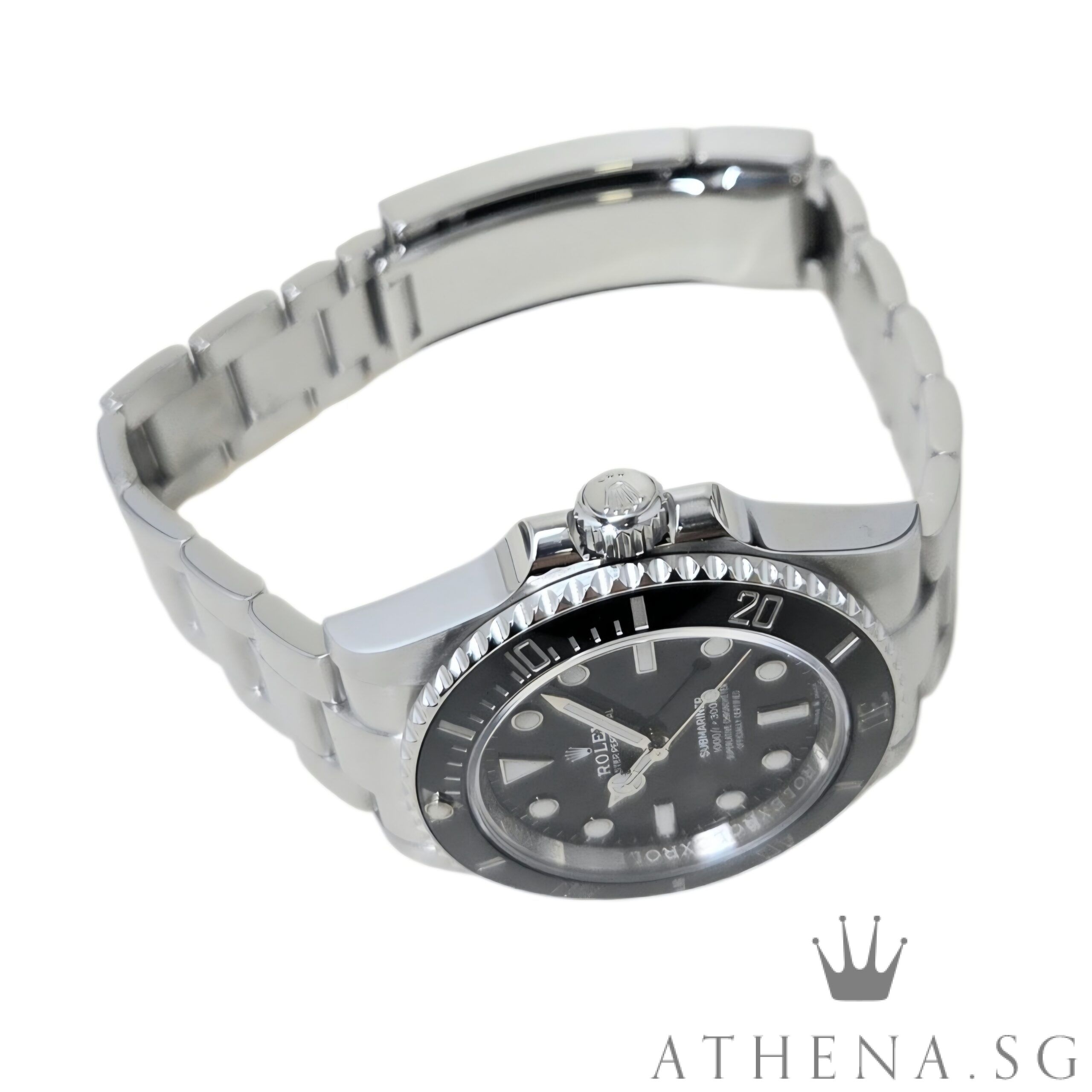 LIKE NEW!! UNPOLISHED!! ROLEX OYSTER PERPETUAL SUBMARINER NO-DATE CERAMIC 41MM "BLACK DIAL" WITH BOX & CERT DATED (01/2021) 124060LN - Image 2