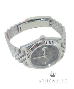 Alternative view of UNWORN!! ROLEX MENS OYSTER PERPETUAL DATEJUST 41 "AN" SERIES "WIMBLEDON DIAL" WITH BOX & CERT DATED (01/2026) (STILL UNDER AGENT WARRANTY) 126334