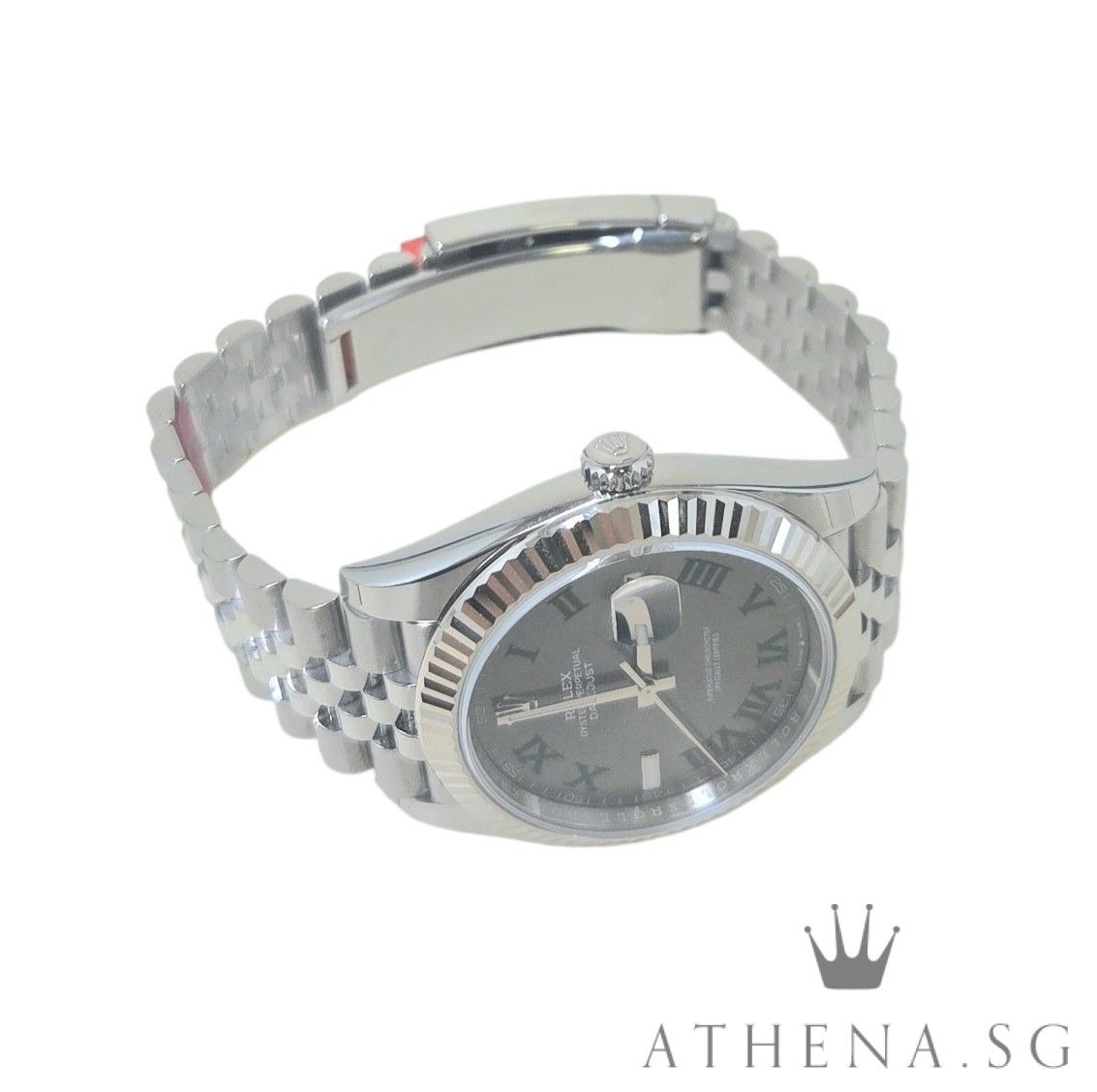 UNWORN!! ROLEX MENS OYSTER PERPETUAL DATEJUST 41 "AN" SERIES "WIMBLEDON DIAL" WITH BOX & CERT DATED (01/2026) (STILL UNDER AGENT WARRANTY) 126334 - Image 2