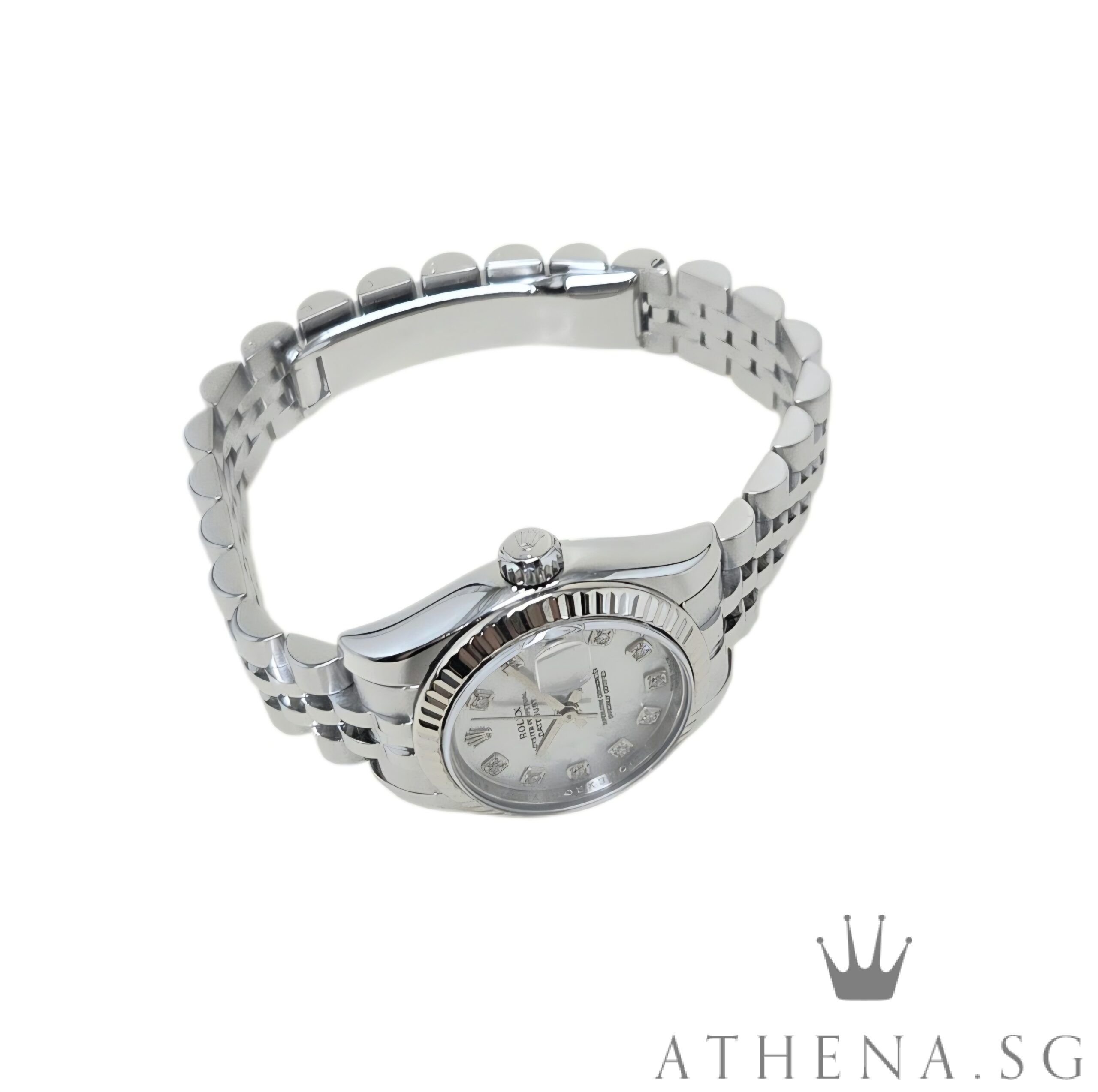ROLEX LADIES OYSTER PERPETUAL DATEJUST 26MM "Z" SERIES "MOTHER OF PEARL DIAMOND DIAL " WITH CERT DATED (06/2007) 179174 - Image 2