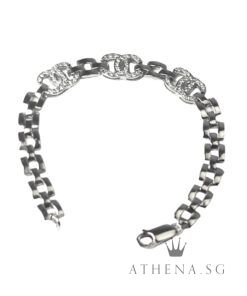 18K WG 2C DESIGN DIAMOND BRACELET D60-0.30CTS 9.84G (15.5CM) [NETT $2,188.00]