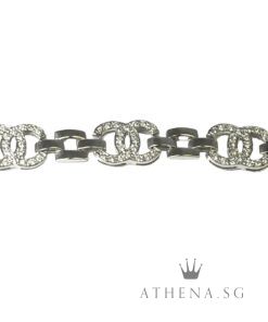 Alternative view of 18K WG 2C DESIGN DIAMOND BRACELET D60-0.30CTS 9.84G (15.5CM) [NETT $2,188.00]