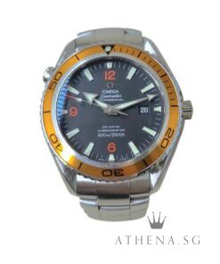 OMEGA SEAMASTER PLANET OCEAN 45 CO-AXIAL AUTOMATIC "BLACK DIAL" WITH CERT DATED (06/2008) 2208.50.00