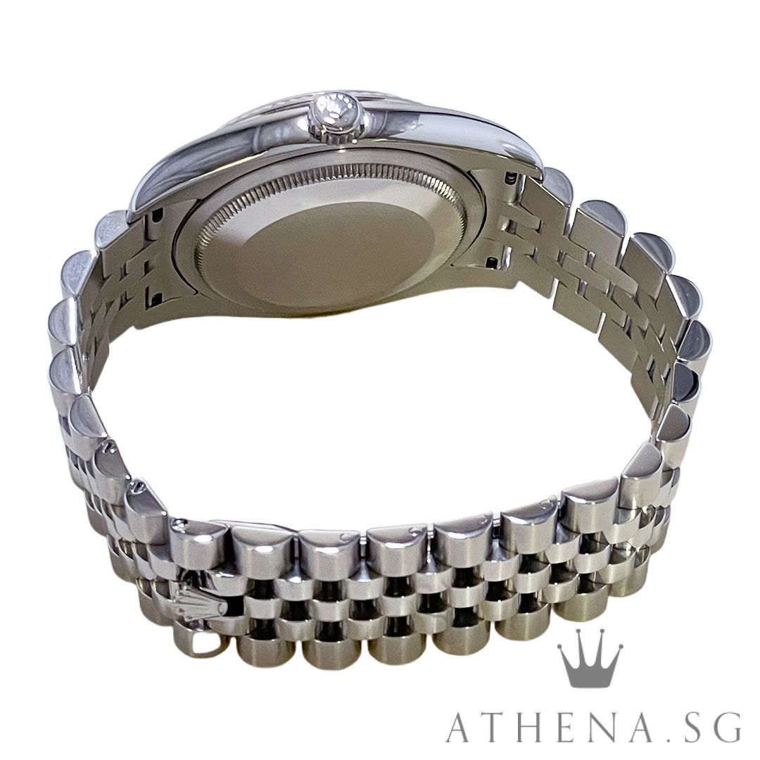 ROLEX OYSTER PERPETUAL DATEJUST 36 "AN" SERIES "BLACK CONCENTRIC NUMERAL DIAL" (WATCH ONLY) 116234 - Image 3