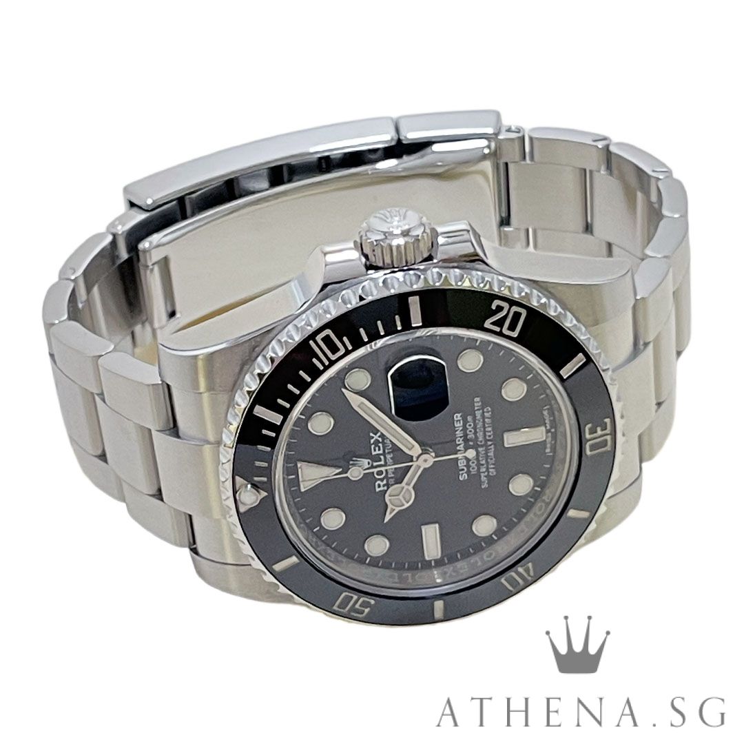 ROLEX OYSTER PERPETUAL DATE SUBMARINER CERAMIC "AN" SERIES "BLACK DIAL" WITH BOX & CERT DATED (06/2019) (ROLEX SERVICE WARRANTY TILL 06/2028) 116610LN - Image 2