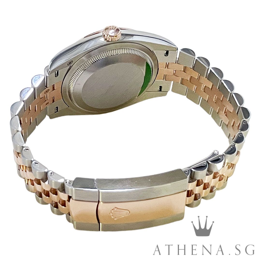 UNWORN!! ROLEX EVEROSE ROLESOR OYSTER PERPETUAL DATEJUST 36 "AN" SERIES "MINT GREEN ROMAN DIAL" WITH BOX & CERT DATED (06/2026) (STILL UNDER AGENT WARRANTY) 126201 - Image 3