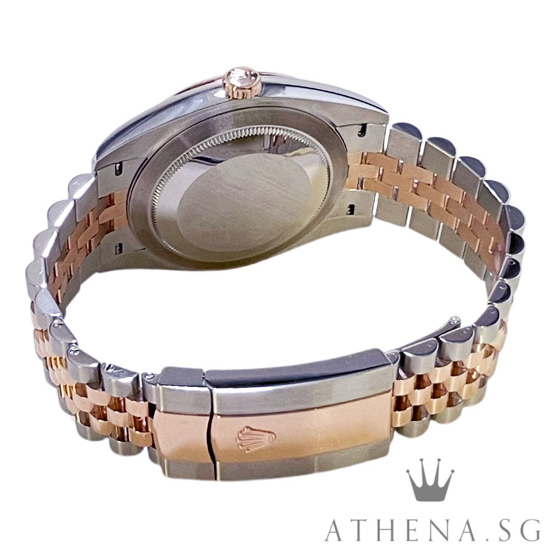 UNWORN!! ROLEX EVEROSE ROLESOR OYSTER PERPETUAL DATEJUST 41 "AN" SERIES "MINT GREEN ROMAN DIAL" WITH BOX & CERT DATED (06/2026) (STILL UNDER AGENT WARRANTY) 126331 - Image 3