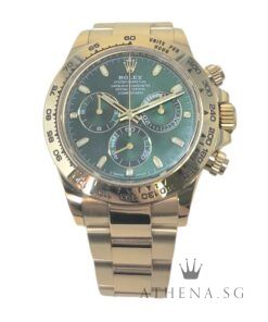 LIKE NEW!!! ROLEX 18K YELLOW GOLD OYSTER PERPETUAL COSMOGRAPH DAYTONA "AN" SERIES "JOHN MAYER DIAL" WITH BOX & CERT DATED 01/2021 116508 [WITH ROLEX SERVICE CENTRE PAPERS]
