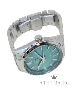 Alternative view of LIKE NEW!! TAG HEUER CARRERA DATE 36MM "BLUE DIAL" AUTOMATIC WITH BOX & CERT DATED (11/2024) WBN2316.BA0001 (STILL UNDER AGENT WARRANTY) [RETAIL $5,100 SGD]