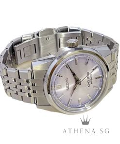 Alternative view of KING SEIKO AUTOMATIC WINDING 37MM "TENJIN-FUJI VIOLET DIAL" WITH BOX & CERT DATED (06/2023) REF SPB291