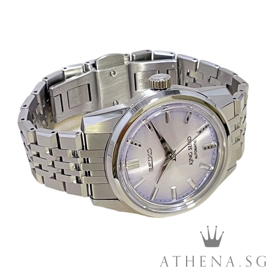 KING SEIKO AUTOMATIC WINDING 37MM "TENJIN-FUJI VIOLET DIAL" WITH BOX & CERT DATED (06/2023) REF SPB291 - Image 2
