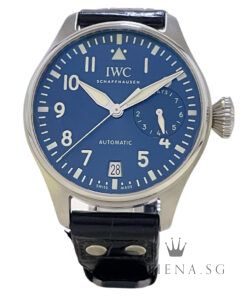 IWC LE PETIT PRINCE BIG PILOT AUTOMATIC 46MM "MIDNIGHT BLUE ARABIC NUMERAL DIAL" WITH BOX & CERT DATED (10/2016) REF IW500916