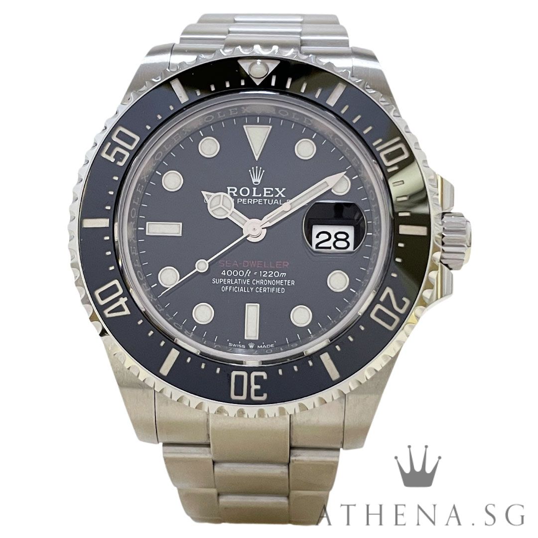 ROLEX OYSTER PERPETUAL DATE SEA-DWELLER 43MM "AN" SERIES "SINGLE RED" WITH BOX & CERT DATED (05/2021) 126600