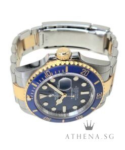 Alternative view of ROLEX YELLOW ROLESOR OYSTER PERPETUAL SUBMARINER DATE 41 "AN" SERIES "BLUE DIAL" WITH BOX & CERT DATED (08/2023) (STILL UNDER AGENT WARRANTY)[WITH PROTECTION FILM] 126613LB