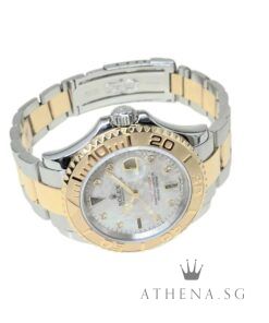 Alternative view of ROLEX 18K YELLOW GOLD ROLESOR MENS OYSTER PERPETUAL DATE YACHT MASTER "Z" SERIES "MOTHER OF PEARL DIAL" WITH BOX & CERT DATED (03/2008) 16623