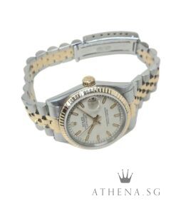Alternative view of ROLEX 18K HALF YELLOW GOLD OYSTER PERPETUAL MID SIZE DATEJUST 31MM “S” SERIES “CREAM JUBILEE INDEX DIAL” 68273 (WATCH ONLY)