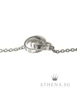 Alternative view of 18K WG CATIER BABY LOVE BRACELET ON CHAIN 4.13G (LENGTH 17.5CM) [NETT $2,200.00]