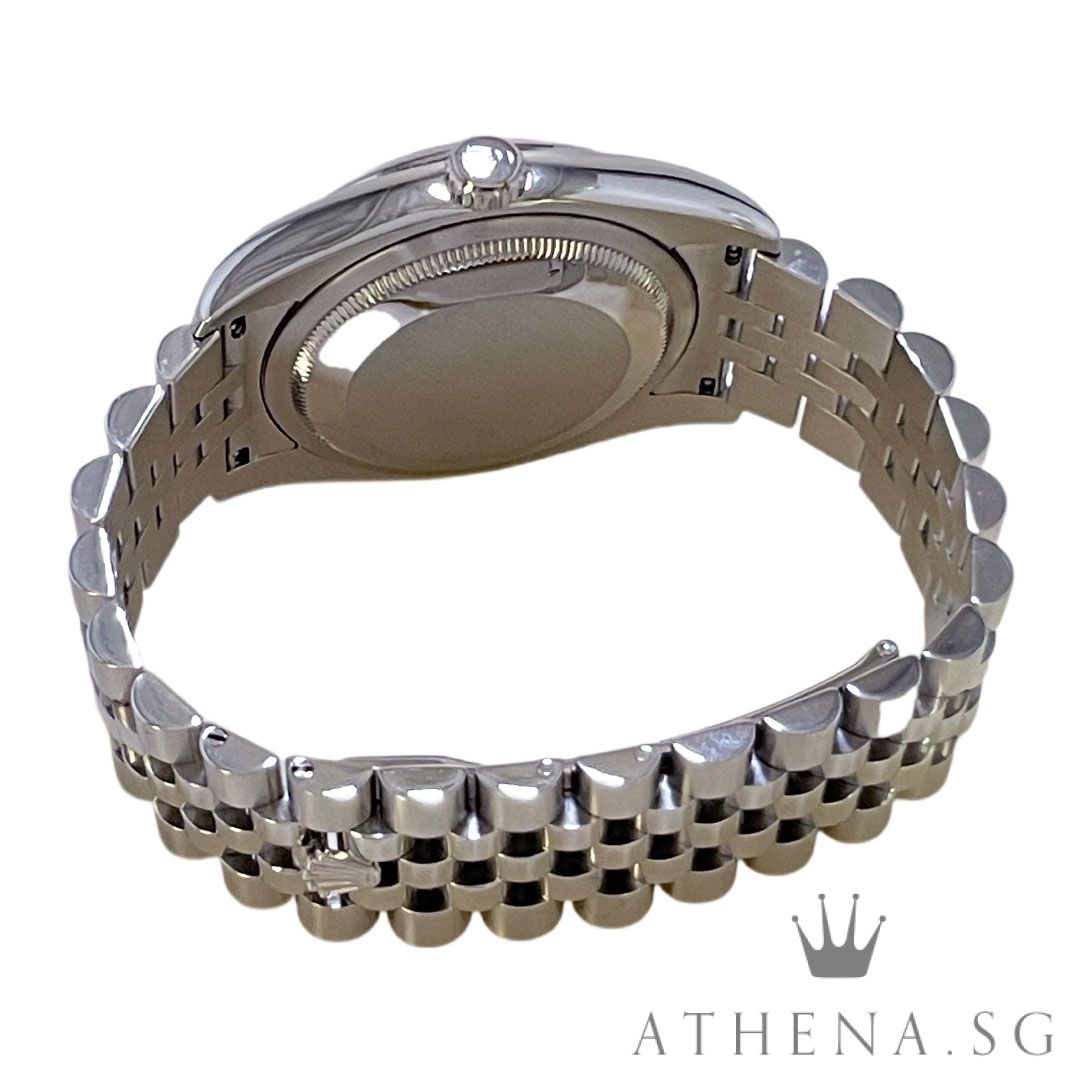 ROLEX OYSTER PERPETUAL DATEJUST 36MM "D" SERIES "BLACK COMPUTER DIAMOND DIAL" (WATCH ONLY) 116234 - Image 3