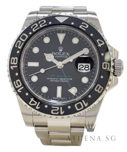 ROLEX OYSTER PERPETUAL DATE GMT MASTER II CERAMIC "AN" SERIES WITH BOX & CERT DATED (06/2016) 116710LN