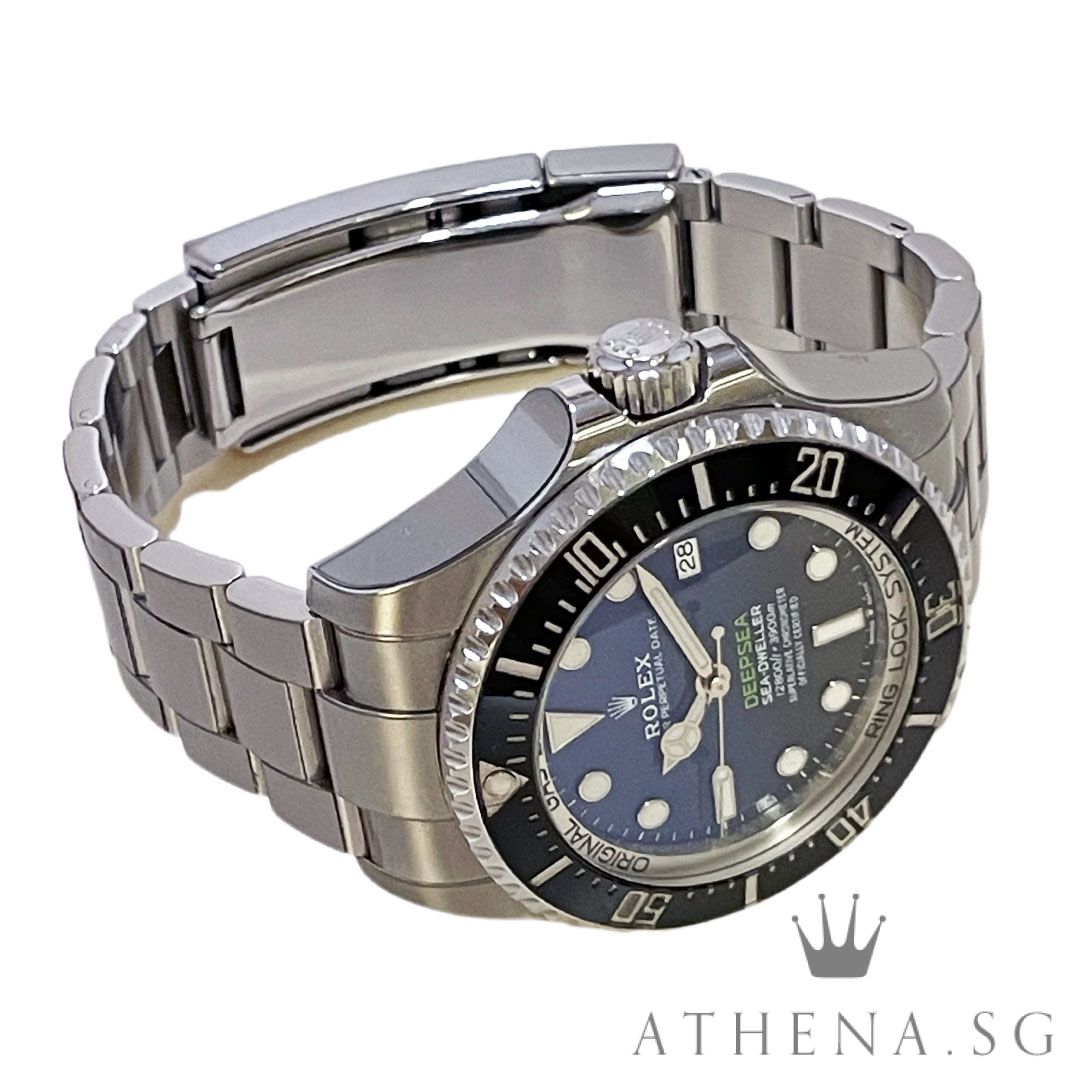 ROLEX OYSTER PERPETUAL DATE DEEPSEA "AN" SERIES "D-BLUE DIAL" WITH BOX & CERT DATED (01/2019) 126660 - Image 2