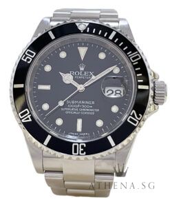 ROLEX OYSTER PERPETUAL SUBMARINER DATE "V" SERIES "BLACK SWISS MADE DIAL" (WATCH ONLY) 16610T