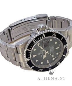Alternative view of ROLEX OYSTER PERPETUAL SUBMARINER DATE "V" SERIES "BLACK SWISS MADE DIAL" (WATCH ONLY) 16610T