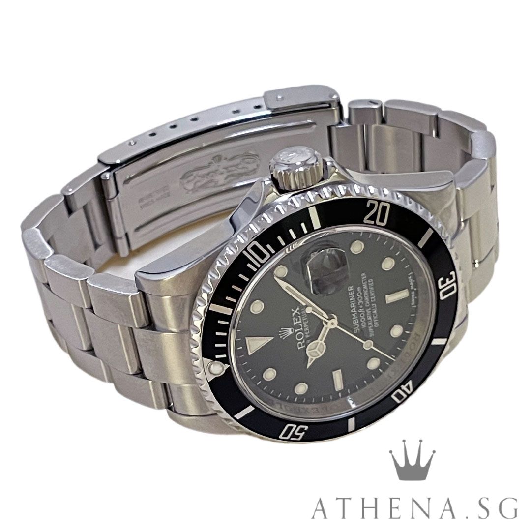 ROLEX OYSTER PERPETUAL SUBMARINER DATE "V" SERIES "BLACK SWISS MADE DIAL" (WATCH ONLY) 16610T - Image 2