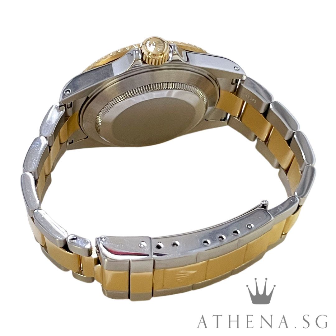 ROLEX 18K HALF YELLOW GOLD ROLESOR OYSTER PERPETUAL SUBMARINER DATE "Y" SERIES "BLUE SWISS MADE DIAL" (WATCH ONLY) 16613 - Image 3