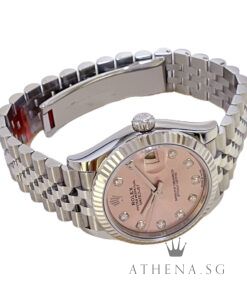 Alternative view of ROLEX MID SIZE OYSTER PERPETUAL DATEJUST 31 "AN" SERIES "PINK DIAMOND DIAL" WITH BOX & CERT DATED (05/2024) (STILL UNDER AGENT WARRANTY) 278274