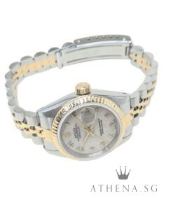 Alternative view of ROLEX 18K HALF YELLOW GOLD OYSTER PERPETUAL LADIES SIZE DATEJUST 26MM “L” SERIES “CREAM COMPUTER NUMERAL DIAL” WITH BOX & CERT DATED (07/1990) 69173