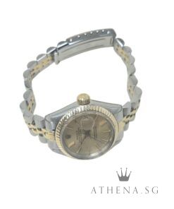 Alternative view of ROLEX 14K HALF YELLOW GOLD OYSTER PERPETUAL LADIES DATEJUST 26MM "3 MILLION" SERIES "CHAMPAGNE INDEX DIAL" 6917 (WATCH ONLY)