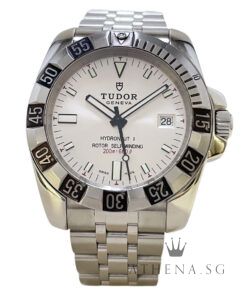 TUDOR HYDRONAUT II AUTOMATIC 40MM "SILVER INDEX DIAL" WITH BOX & CERT DATED (10/2010) REF 20040