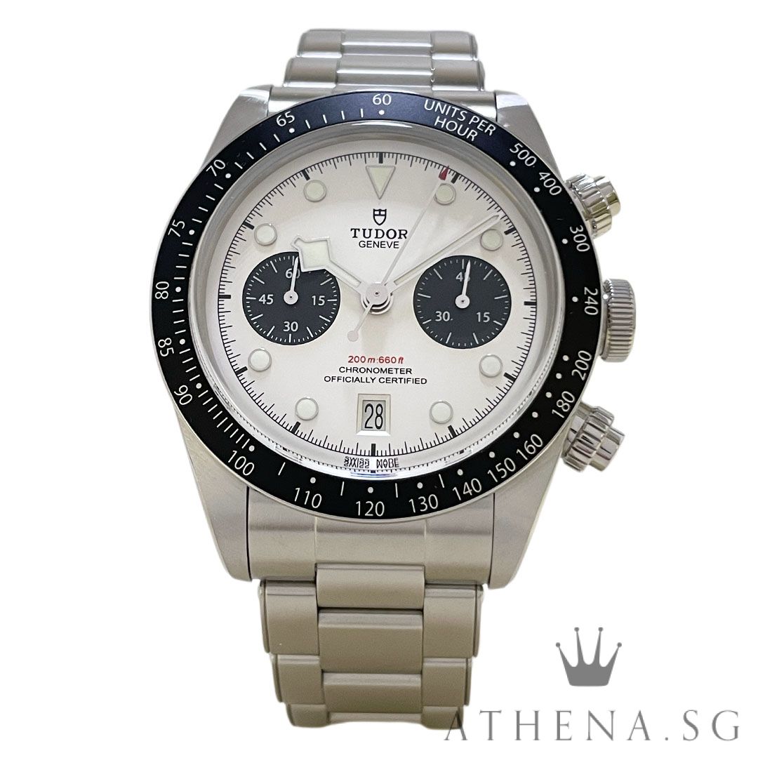 TUDOR BLACK BAY CHRONOMETER 41MM "WHITE DIAL" WITH BOX & CERT DATED (11/2021) REF 79360N