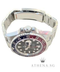 Alternative view of ROLEX OYSTER PERPETUAL DATE GMT MASTER II CERAMIC "PEPSI" "AN" SERIES WITH BOX & CERT DATED 06/2023 (STILL UNDER AGENT WARRANTY)[WITH PROTECTION FILM] 126710BLRO