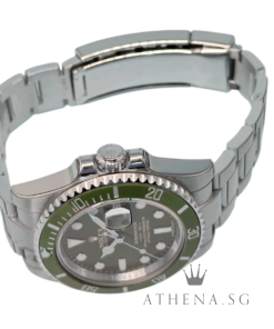 Alternative view of ROLEX OYSTER PERPETUAL DATE SUBMARINER CERAMIC "AN" SERIES "GREEN HULK" WITH BOX & CERT DATED (07/2015) [WITH PROTECTION FILM]  116610LV
