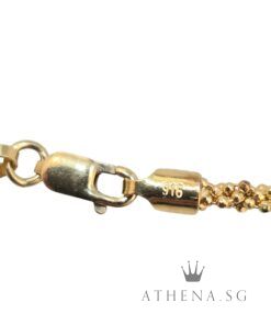Alternative view of 916 GOLD CHAIN TWISTED BEADS DESIGN 12.02G 24CM [CALL FOR PRICING]