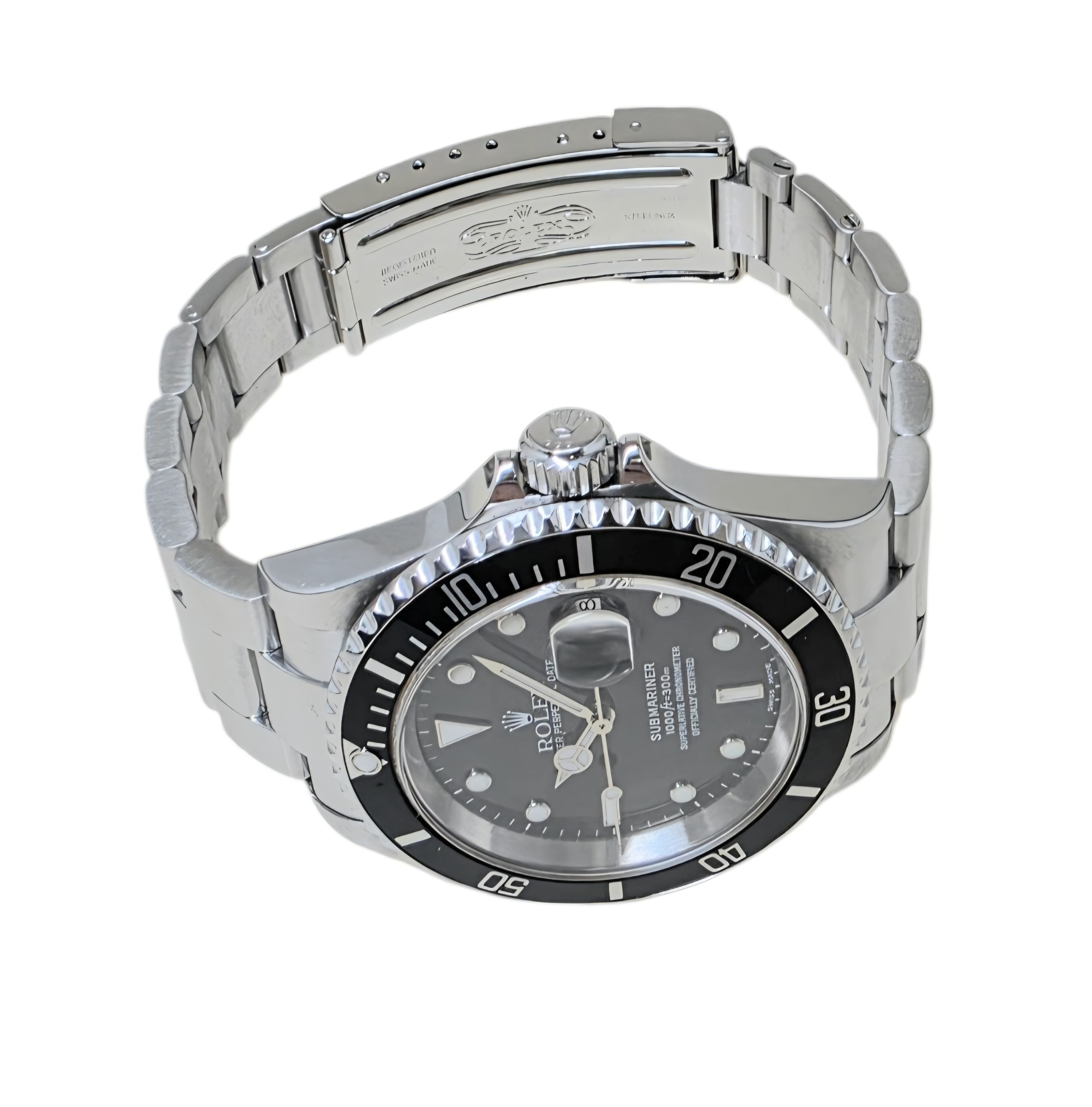 Alternative view of ROLEX OYSTER PERPETUAL SUBMARINER DATE "V" SERIES "SWISS MADE DIAL" 16610 (WATCH ONLY)