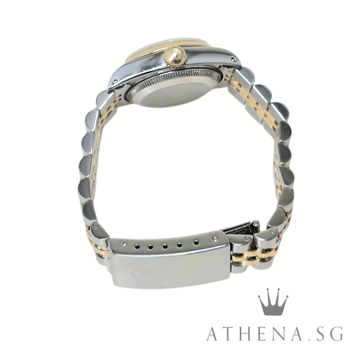 ROLEX 18K HALF YELLOW GOLD OYSTER PERPETUAL LADIES DATEJUST 26 "X" SERIES "WHITE ROMAN DIAL" 69173 (WATCH ONLY) - Image 3