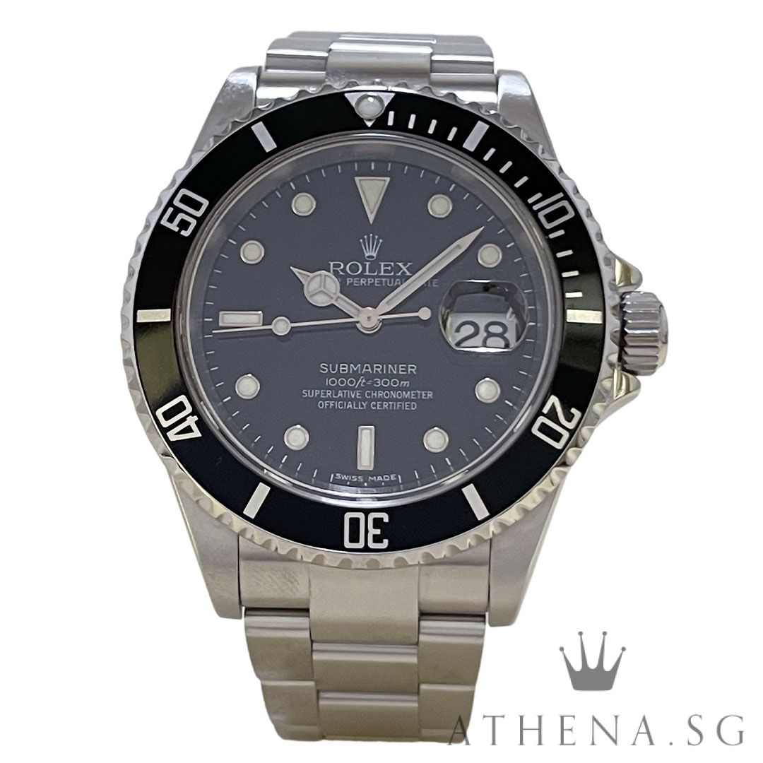ROLEX OYSTER PERPETUAL SUBMARINER DATE "D" SERIES "SWISS MADE DIAL" 16610 (WATCH ONLY)