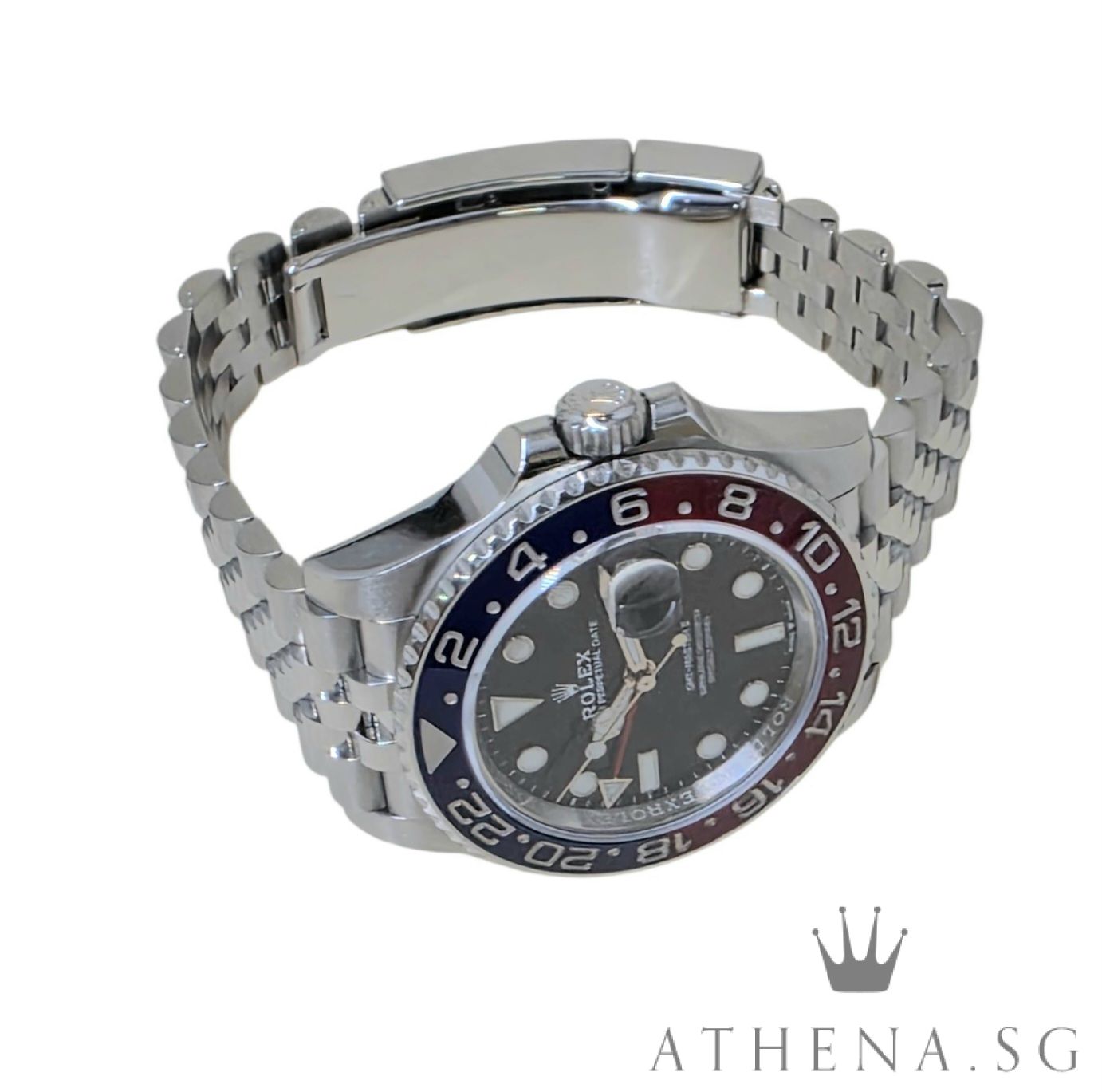 ROLEX OYSTER PERPETUAL DATE GMT MASTER II CERAMIC 40MM "PEPSI" "AN" SERIES WITH BOX & CERT DATED 03/2019 126710BLRO - Image 2